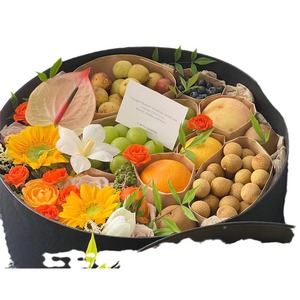 Exquisita Caja <span class=keywords><strong>de</strong></span> Regalo Redonda <span class=keywords><strong>de</strong></span> Chocolate <span class=keywords><strong>con</strong></span> <span class=keywords><strong>Flores</strong></span>, Caja Rígida Romántica <span class=keywords><strong>para</strong></span> el Día <span class=keywords><strong>de</strong></span> la Madre <span class=keywords><strong>con</strong></span> Laminado Mate, Etiqueta Personalizable - Product Image 5