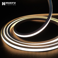 Luz Lineal Ultrafina de 6x6mm, NS0606, Silicona Flexible de Neón, Alto CRI≥90, Brillo sin Puntos para Espacios Estrechos y Decoración de Escaleras