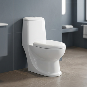 Wolf WC Sanitary Ware Soft Seat Cover WC Sièges de toilette monobloc S ou P Trap Sanitary Ware Toilette monobloc d'usine indienne - Product Image 6