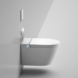 WC intelligent suspendu avec bidet intégré et capteur de pied pour chasse d'eau automatique, ensemble complet HMW-GS1 Lo - Product Image 4