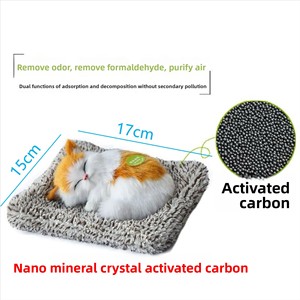 Peluche <span class=keywords><strong>Anime</strong></span> Super Morbido a Forma di Gatto Dormiente <span class=keywords><strong>con</strong></span> Suoni di Miao e Cuscino - Regalo per Bambini - Product Image 3