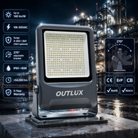 Reflector LED OUTLUX de 50W-500W, Iluminación Deportiva, Luz para Estadios, Reflector de Seguridad para Exteriores, IP66, 140lm/W