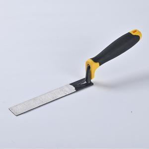 Truelle à pointe pour béton avec lame en acier au carbone et poignée ergonomique en TPR pour le <span class=keywords><strong>jointoiement</strong></span> des briques, le carrelage et la réparation des joints de <span class=keywords><strong>pierre</strong></span> - Product Image 1