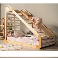 Lit au Sol Montessori pour Enfant Cadre d'Escalade Mobilier de Chambre d'Enfant