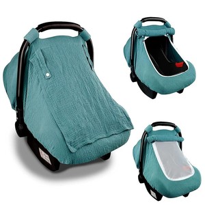 Funda para Asiento de Coche para Bebé con Ventana de Malla Transpirable, Funda Protectora para Asiento de Coche Infantil a Prueba de Viento, Cubierta para Asiento de Coche Anti-Patadas, Cubierta de Lactancia 2 en 1 - Product Image 5