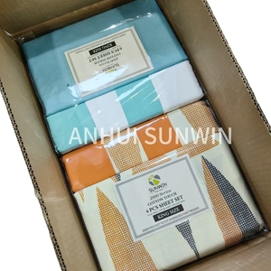 Set di lenzuola in stile americano <span class=keywords><strong>con</strong></span> stampa floreale personalizzato Set di lenzuola da <span class=keywords><strong>letto</strong></span> matrimoniale <span class=keywords><strong>con</strong></span> <span class=keywords><strong>tende</strong></span> stampate abbinate - Product Image 5