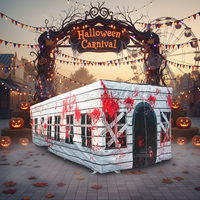 WINSUN Maison hantée gonflable d'Halloween de 10 m, labyrinthe populaire unisexe en PVC avec kits de réparation à vendre