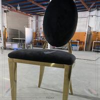Chaises de salle à manger en velours nordique vente directe d'usine chaise de banquet en acier inoxydable meubles d'hôtel modernes chaises d'événement de mariage