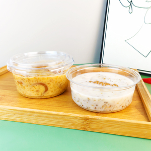 Tengyue Gobelets en plastique transparent de qualité alimentaire avec couvercle transparent Récipients jetables pour le stockage des bonbons Boîte de transport de noix - Product Image 3