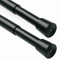 Tringle à rideau à tension en acier au carbone YIJIALE Source OEM 1,1-1,9 m, sans perçage, réglable, sans dommage pour chambre et balcon