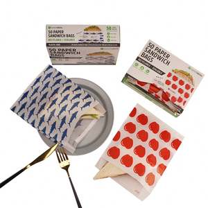 Sac en papier biodégradable résistant à la graisse pour croissant, beignet, pain grillé, baguette, hamburger, pain - Product Image 6