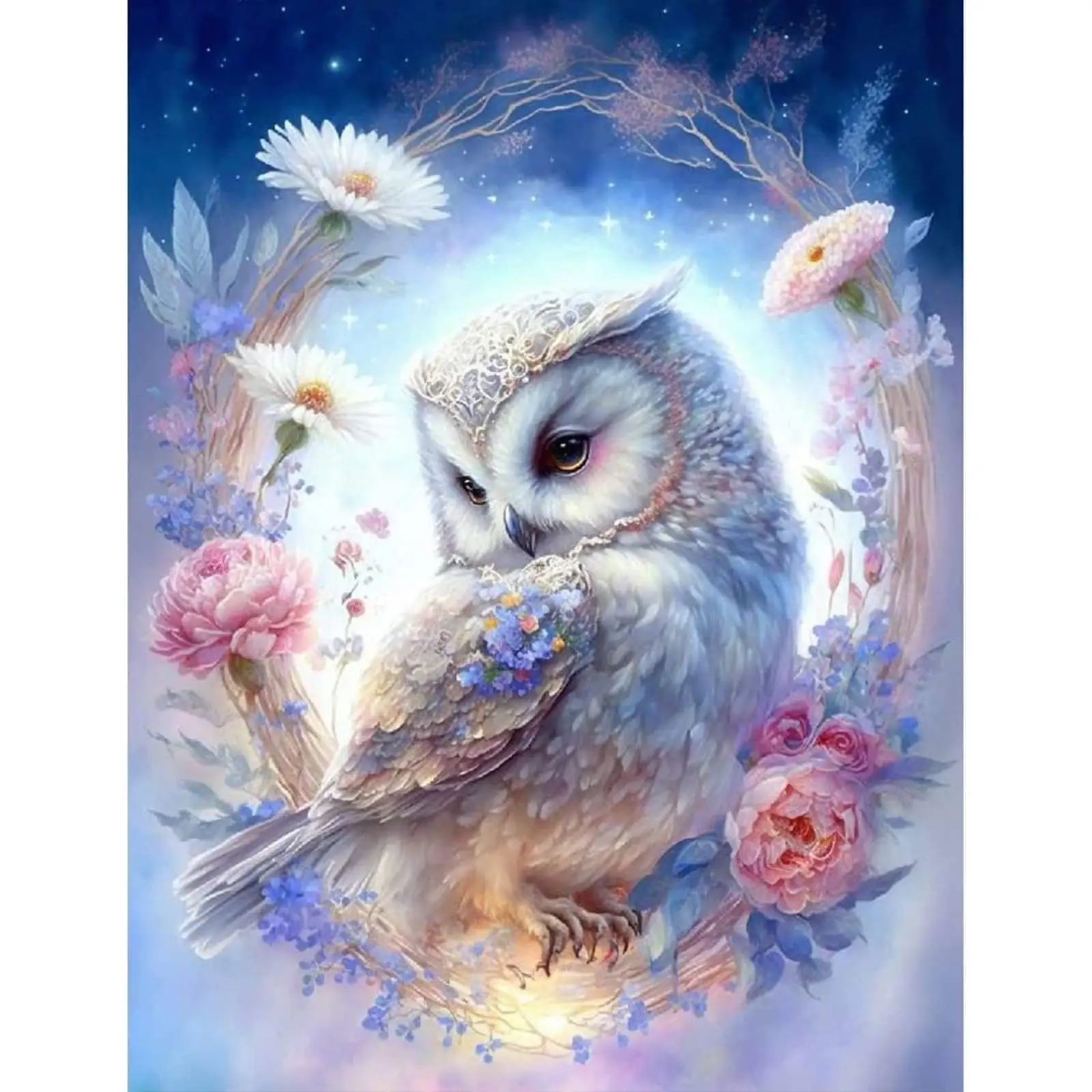 Z123 Diamond Painting Kits for Adults Owl 5D DIY Diamond Art Kits Full Drill Diamond Dots for Gift