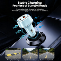Cargador Rápido Universal para Auto de 55W OEM Tipo C 12V, Cargador para Auto de Carga Rápida de Tamaño Pequeño 25W USB C para Teléfono