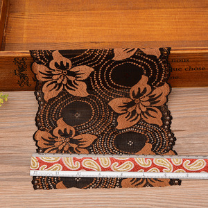 Tissu <span class=keywords><strong>suisse</strong></span> en dentelle épais pour femmes, mailles élastiques brodées, garniture en dentelle, culotte hipster, nouveau, 12x18cm, en stock - Product Image 2