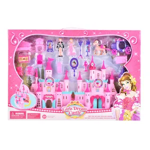 plastic model house designs princess castle W/ light & music