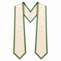 Écharpe de graduation personnalisée en gros, cordon d'honneur, ruban d'épaule pour tenue académique, écharpe unie à faire soi-même