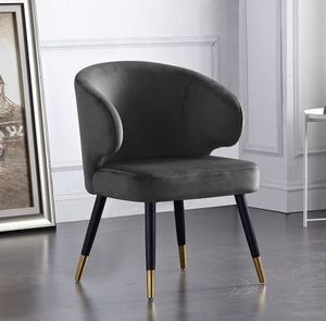 Silla de Comedor Moderna con Patas de Metal Sólido y Tapicería de Tela - Silla Individual Ligera para Hogar, Bares, Hoteles, Apartamentos y Restaurantes - Product Image 5