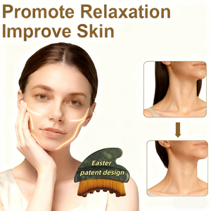 Nouveau Masseur Facial Lymphatique en Jade, <span class=keywords><strong>Brosse</strong></span> de Soin du Cou, Meilleure Vente en Usine, Qualité Supérieure, Vente en Gros, Personnalisation Acceptée - Product Image 1