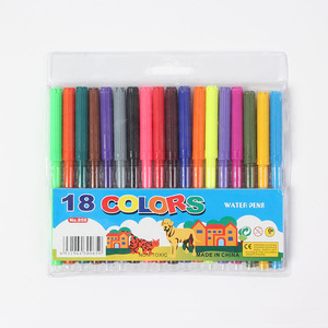 Marqueurs à pointe feutre pour enfants, prix bas, aquarelles, 10, 12, 24 couleurs, personnalisables, lavables - Product Image 1