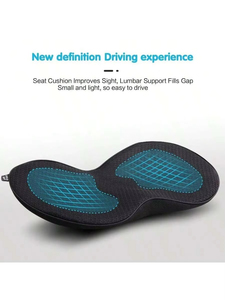 Cojín Multifuncional Universal para Asiento de Coche, Soporte Lumbar con Memoria, Comodidad para el Conductor - Product Image 1