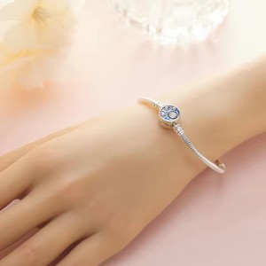 <span class=keywords><strong>Nueva</strong></span> <span class=keywords><strong>Pulsera</strong></span> de Plata 925 de 2025, Apta para Dijes Originales, Ideal para Joyería DIY para Mujer - Product Image 2