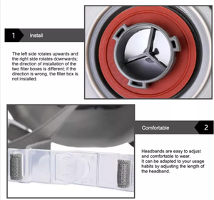 Pasokan pabrik masker gas masker setengah masker 6200 silikon anti-partikel tahan debu masker masker masker Anti gaz - Product Image 5