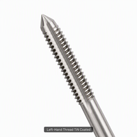 Tap Mesin Ulir Kiri TiN Coated HSS SAE 1/4-2 Inch Straight Flute HRC62 Tap Ulir Kiri untuk CNC Baja Stainless