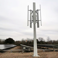 Panneau hybride d'éolienne solaire sur onduleurs hors réseau ensembles de panneaux de générateurs solaires portables système 5kW d'éolienne