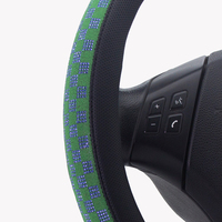Funda para volante Aire Space Cooling, fácil de instalar, SafeTouch, cristal suave, piedras de vidrio, antivibraciones