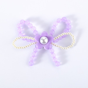Nouveauté 2026 : Breloques pour <span class=keywords><strong>sabots</strong></span> unisexe en métal texturé, perles violettes et fleurs de chaussures, style mode, accessoires et décorations pour <span class=keywords><strong>Crocs</strong></span>, vente en gros - Product Image 4