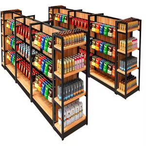 Estantería de Góndola Metálica de Una Cara para Supermercado y Farmacia, Se Aceptan Pedidos Personalizados / Estante de Exhibición para Papelería y Tienda de Abarrotes - Product Image 1
