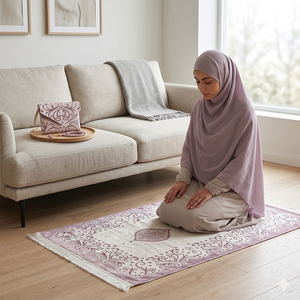 <span class=keywords><strong>Tapis</strong></span> <span class=keywords><strong>de</strong></span> prière islamique en jacquard 100% polyester durable, 70x110cm, pliable, <span class=keywords><strong>tapis</strong></span> <span class=keywords><strong>de</strong></span> prière <span class=keywords><strong>de</strong></span> voyage avec sac <span class=keywords><strong>de</strong></span> transport portable et tasbih - Product Image 2