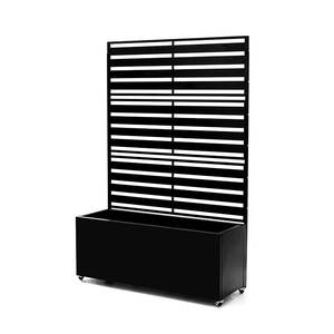 <span class=keywords><strong>Jardinière</strong></span> en métal contemporaine <span class=keywords><strong>avec</strong></span> treillis <span class=keywords><strong>intégré</strong></span>, écran d'intimité pour balcon, plantes grimpantes - Product Image 3