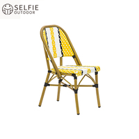 Chaises empilables en aluminium au design moderne pour l'extérieur, la terrasse, la villa, le parc, la chambre, l'école, la cuisine