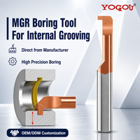 Barre de fraisage interne en carbure monobloc MGR, fraise de mini-alésage pour tour CNC pour tournage, alésage et tronçonnage