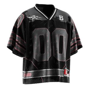 เสื้อฟุตบอลอเมริกันสไตล์วินเทจ พร้อมลายกราฟิกย้อนยุค ผ้าระบายอากาศได้ดี และเนื้อผ้าแห้งเร็ว เหมาะสำหรับการพบปะของแฟนคลับ - Product Image 5