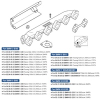 Collecteur d'échappement 11627788422 pour BMW E46 E39 E60 E61 E38 E65 E83 E53 X3 X5 en acier inoxydable 11622248166 11627799728 11627798177