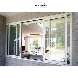Modern Window Design Soundproof Hurricane Impact Double Glazed Aluminum Sliding Windows
