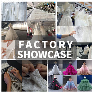 Robe de mariée longue à manches longues pour femmes musulmanes, bleu foncé, élégante, brodée de feuilles, simple, élégante, en polyester - Product Image 4