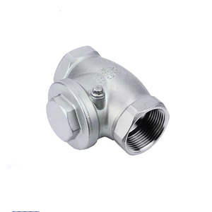 Vanne de retenue filetée en acier inoxydable H14W-16P, filetage interne 1/2 pouce, type oscillant horizontal pour l'eau - Product Image 1