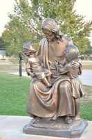 Cadeau religieux catholique personnalisé Statue d'église Sainte Famille Statue en Bronze Dieu Paternité Saint Joseph Statue en Bronze
