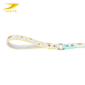 <span class=keywords><strong>Collar</strong></span> de cuero PU con estampado de contraste, correa de perro con patrón personalizado - Product Image 5