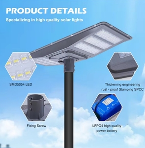 Farola Solar LED Integrada con Sensor Automático de 70w 80w 90w 100w, Kit Solar Todo en Uno para Iluminación de Calles - Product Image 2