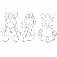 Maßgefertigtes Gelbes T-Shirt Puppenkleidung Weiches Plüsch-Outfit für Zebra-Stofftier Maskottchen Spielzeug in Verschiedenen Größen Puppenkostüm