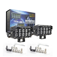 LELANPU ATV Neblineras de 10 Ojos, Lámpara Eléctrica, Luz, Focos, Accesorios para Moto, Faro Antiniebla LED, Foco para Motocicleta
