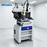 Impresora de Plantillas de Pasta de Soldadura para PCB Semiautomática ZM-P618, Pantalla Táctil, Impresión a Doble Cara, Línea de Producción SMT