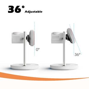 Chargeur sans fil magnétique 3-en-1 Qi2 25W, station de charge rapide, ventilateur de refroidissement réglable, compatible avec la série iPhone, type-C, PC - Product Image 4