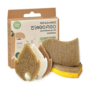 إسفنجة تنظيف مطبخ صديقة للبيئة من ألياف جوز الهند لتنظيف الإسفنج القابل للتحلل الحيوي وغسل جوز الهند - Product Image 5