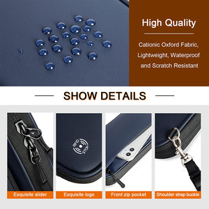 Bolsa de poliéster Oxford con diseño de piedra, estuche de maquillaje con logotipo personalizado, tarjetero de viaje RFID para documentos familiares - Product Image 6