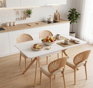 Étagère en métal avec plateau anti-rayures en MDF <span class=keywords><strong>pour</strong></span> <span class=keywords><strong>salle</strong></span> à <span class=keywords><strong>manger</strong></span>, <span class=keywords><strong>cuisine</strong></span>, bureau, table X 1 (blanc) - Product Image 3